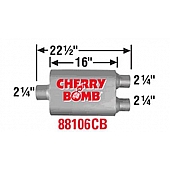 Cherry Bomb Vortex Exhaust Muffler - 88106CB