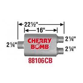 Cherry Bomb Vortex Exhaust Muffler - 88106CB