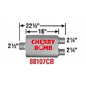 Cherry Bomb Vortex Exhaust Muffler - 88107CB
