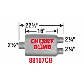 Cherry Bomb Vortex Exhaust Muffler - 88107CB
