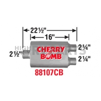 Cherry Bomb Vortex Exhaust Muffler - 88107CB