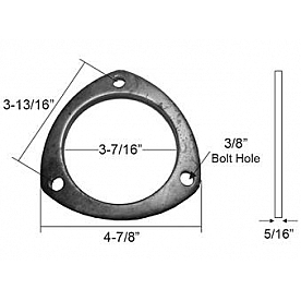 Nickson Exhaust Header Flange - 00330