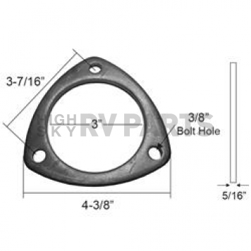 Nickson Exhaust Header Flange - 00334