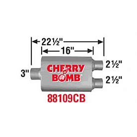 Cherry Bomb Vortex Exhaust Muffler - 88109CB