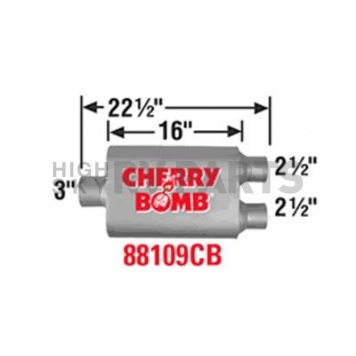 Cherry Bomb Vortex Exhaust Muffler - 88109CB