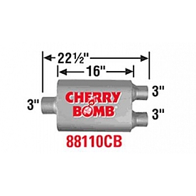 Cherry Bomb Vortex Exhaust Muffler - 88110CB