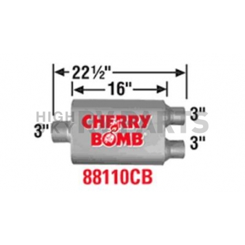Cherry Bomb Vortex Exhaust Muffler - 88110CB