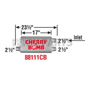 Cherry Bomb Vortex Exhaust Muffler - 88111CB
