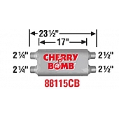 Cherry Bomb Vortex Exhaust Muffler - 88115CB