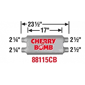Cherry Bomb Vortex Exhaust Muffler - 88115CB