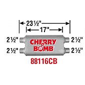 Cherry Bomb Vortex Exhaust Muffler - 88116CB