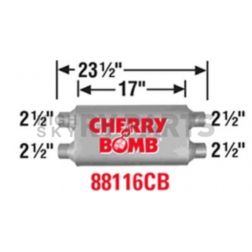 Cherry Bomb Vortex Exhaust Muffler - 88116CB