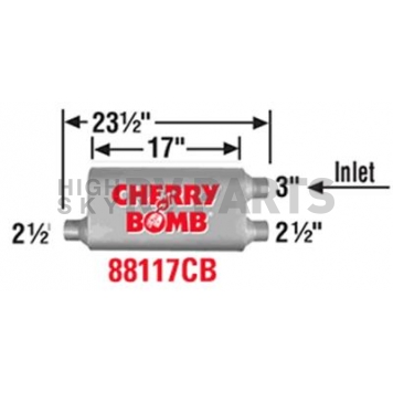 Cherry Bomb Vortex Exhaust Muffler - 88117CB