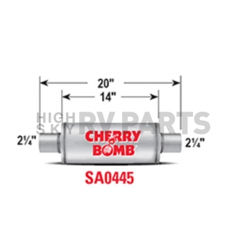 Cherry Bomb Salute Exhaust Muffler - SA0445-1