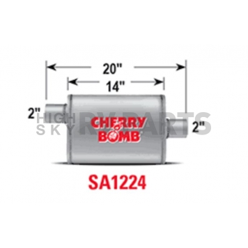 Cherry Bomb Salute Exhaust Muffler - SA1224-1
