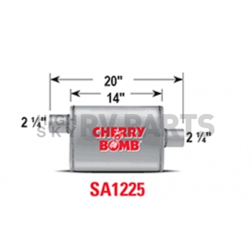 Cherry Bomb Salute Exhaust Muffler - SA1225-1