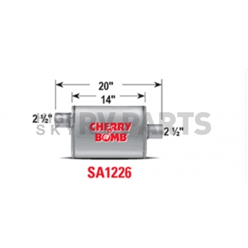 Cherry Bomb Salute Exhaust Muffler - SA1226-1