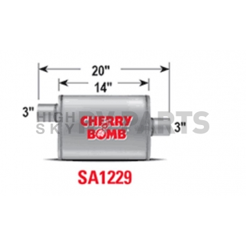 Cherry Bomb Salute Exhaust Muffler - SA1229-1