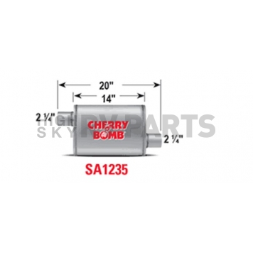 Cherry Bomb Salute Exhaust Muffler - SA1235-1