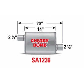 Cherry Bomb Salute Exhaust Muffler - SA1236