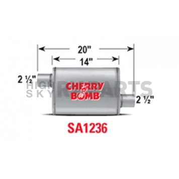 Cherry Bomb Salute Exhaust Muffler - SA1236