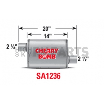 Cherry Bomb Salute Exhaust Muffler - SA1236-1