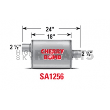 Cherry Bomb Salute Exhaust Muffler - SA1256-1
