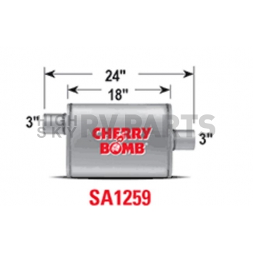 Cherry Bomb Salute Exhaust Muffler - SA1259-1
