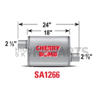 Cherry Bomb Salute Exhaust Muffler - SA1266-1