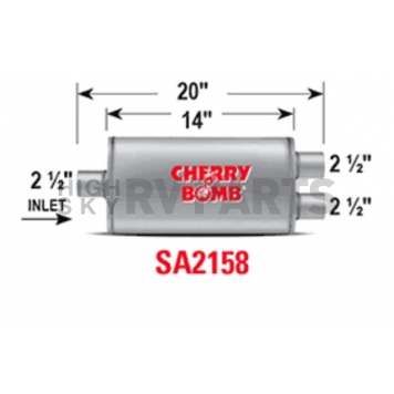Cherry Bomb Salute Exhaust Muffler - SA2158-1