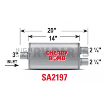 Cherry Bomb Salute Exhaust Muffler - SA2197-1
