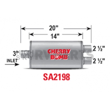 Cherry Bomb Salute Exhaust Muffler - SA2198-1