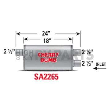 Cherry Bomb Salute Exhaust Muffler - SA2265-1