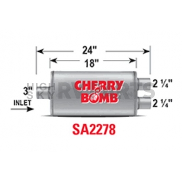 Cherry Bomb Salute Exhaust Muffler - SA2278