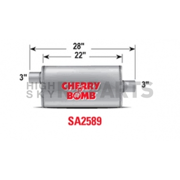Cherry Bomb Salute Exhaust Muffler - SA2589-1