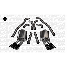 Corsa Performance Exhaust Sport Cat Back System - 14971BLK