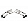 Corsa Performance Exhaust Variable Sound Level Axle Back System - 14789BLK