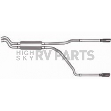 Gibson Exhaust Split Rear Cat Back System - 65549