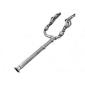 AFE Twisted Steel Exhaust Header - 48-32025-YC