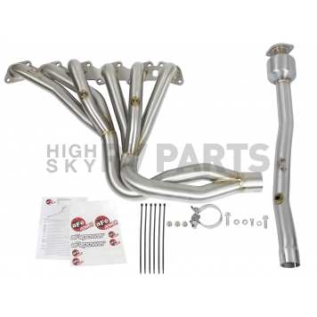 AFE Twisted Steel Exhaust Header - 48-36105-YC-6