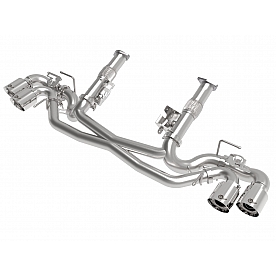 AFE Exhaust Mach Force XP Cat Back System - 49-34124NM-P