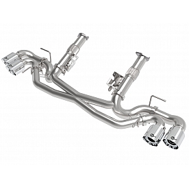 AFE Exhaust Mach Force XP Cat Back System - 49-34127NM-P