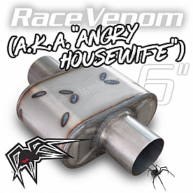 Black Widow Exhaust Angry Housewife Muffler - BWAHW30-C