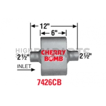 Cherry Bomb Extreme Exhaust Muffler - 7426CB-1