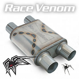 Black Widow Exhaust Race Venom Muffler - BWDDR-22