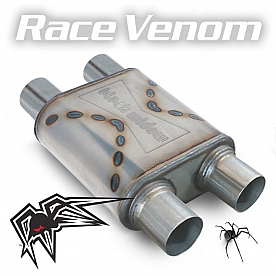 Black Widow Exhaust Race Venom Muffler - BWDDR-33