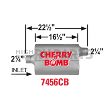 Cherry Bomb Pro Series Exhaust Muffler - 7456CB-1