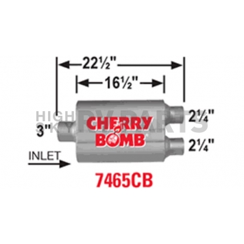 Cherry Bomb Pro Series Exhaust Muffler - 7465CB-1