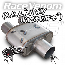 Black Widow Exhaust Angry Housewife Muffler - BWAHW-33