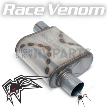 Black Widow Exhaust Race Venom Muffler - BWOOR-33